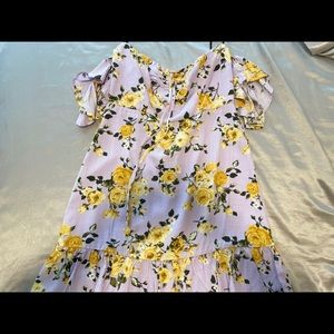 Purple flowered dress 🌸